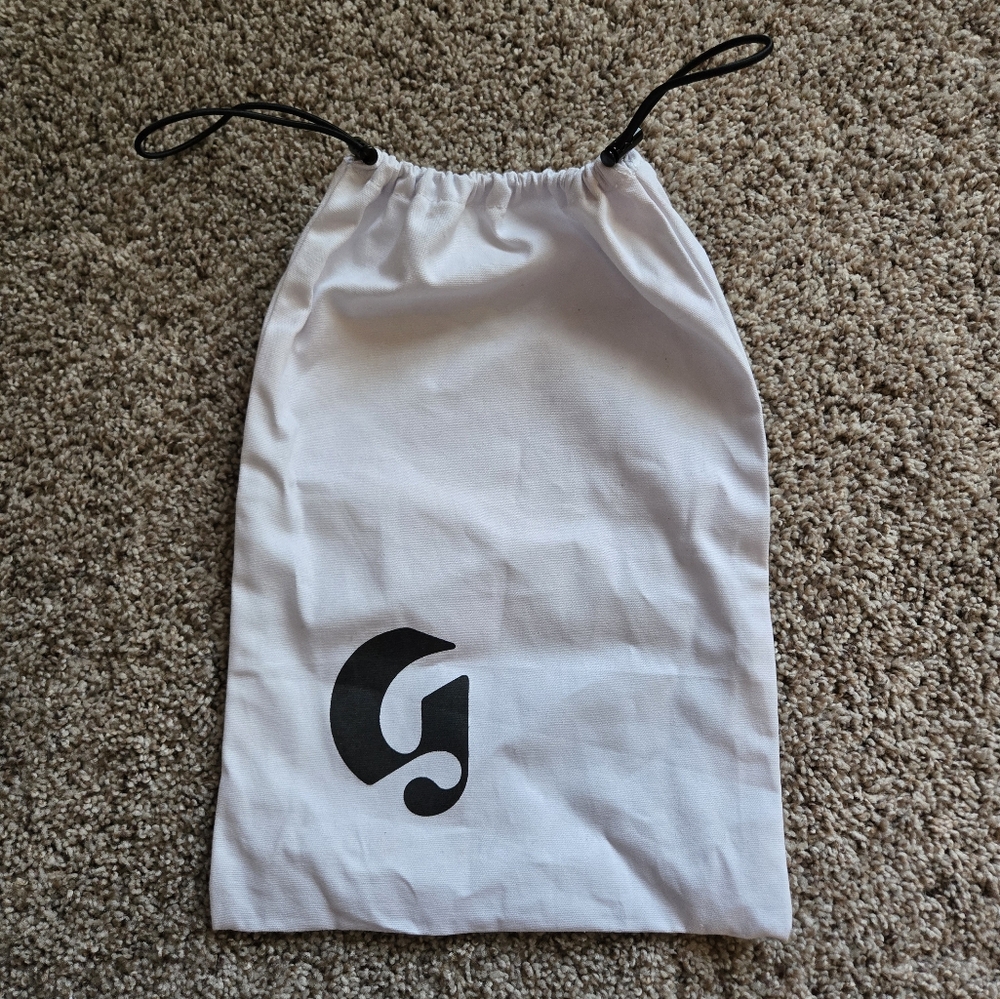 Glossier White Dust Bag 10x14 Elastic Drawstring Cinch Bag